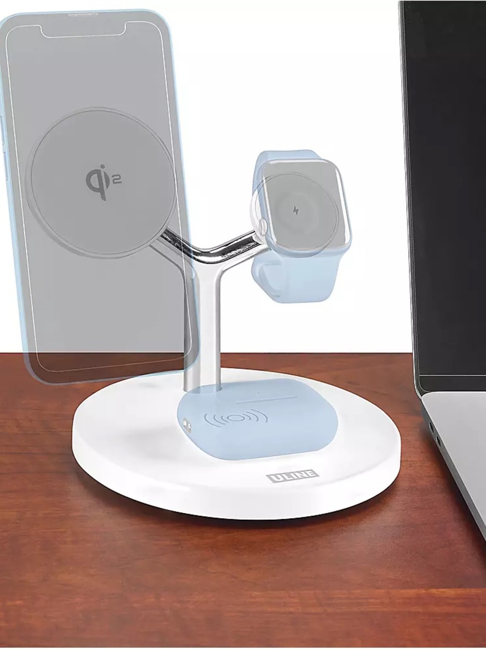 Uline H-11501 3-in-1 wireless Charging Station